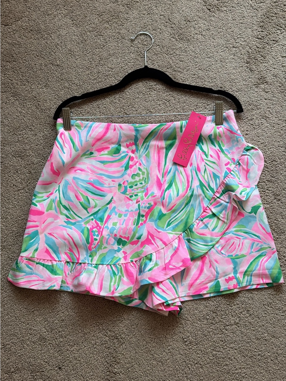 Lilly Pulitzer Pink Multi Ruffle Skort